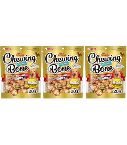 Amazon.co.jp: ゴン太のカミング チューイングボーン 20本入 (×3袋